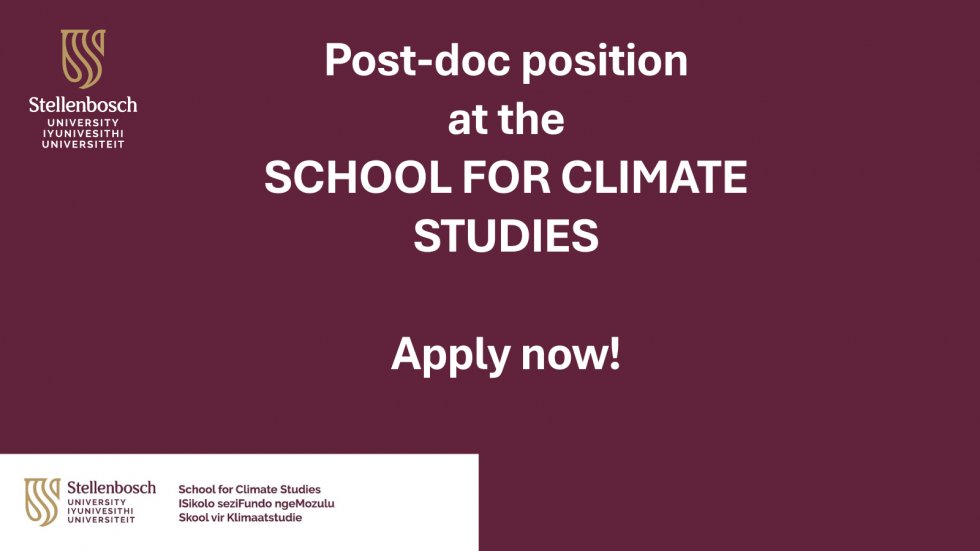 School for Climate Studies Stellenbosch University tweet media