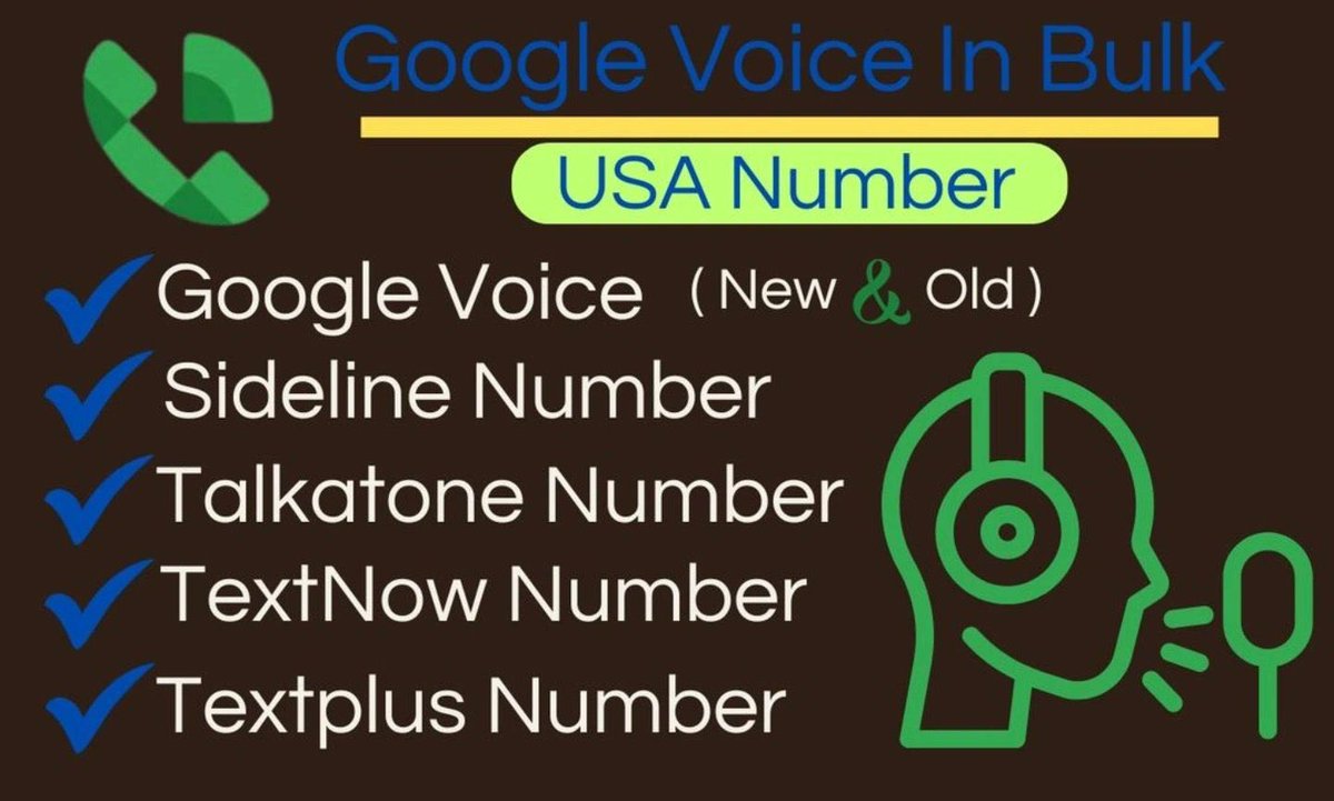 2014GVold's tweet photo. I am a professional Google Voice seller, offering high-quality, verified accounts for personal or business use. Get reliable, ready-to-use accounts to stay connected effortlessly. Contact for details!
#usa
#tiktokindia
#titokusa
#vietnam
#pakistani
#GoogleVoice
#GV 
#Googlevoice
#Sideline 
#Textnow 
#Index
 #TextFree