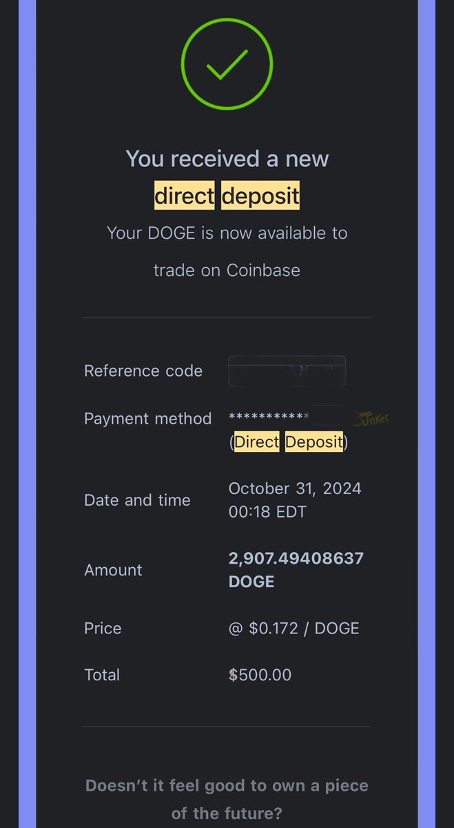 Just checking in, received 69th paycheck in doge on Oct 31. Will resume when they update their service… 😊 how are you hodling up? 🫨😂 much wow