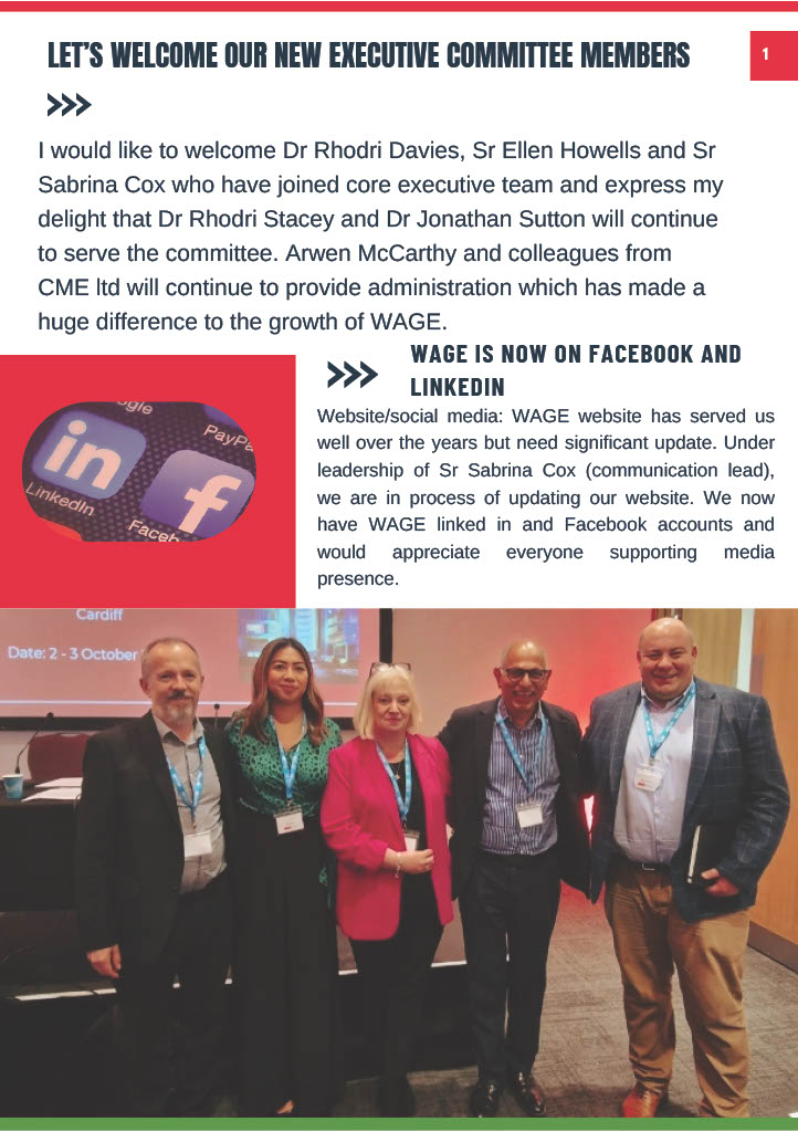 WAGE_media's tweet photo. Check Out Our Latest Newsletter from our President @swanseadave 
Be sure to check out  our newsletter to stay up-to-date with upcoming events and important developments within WAGE. 
Don’t miss out – read the full newsletter today! 1/2 https://t.co/dppCxSM9u5
