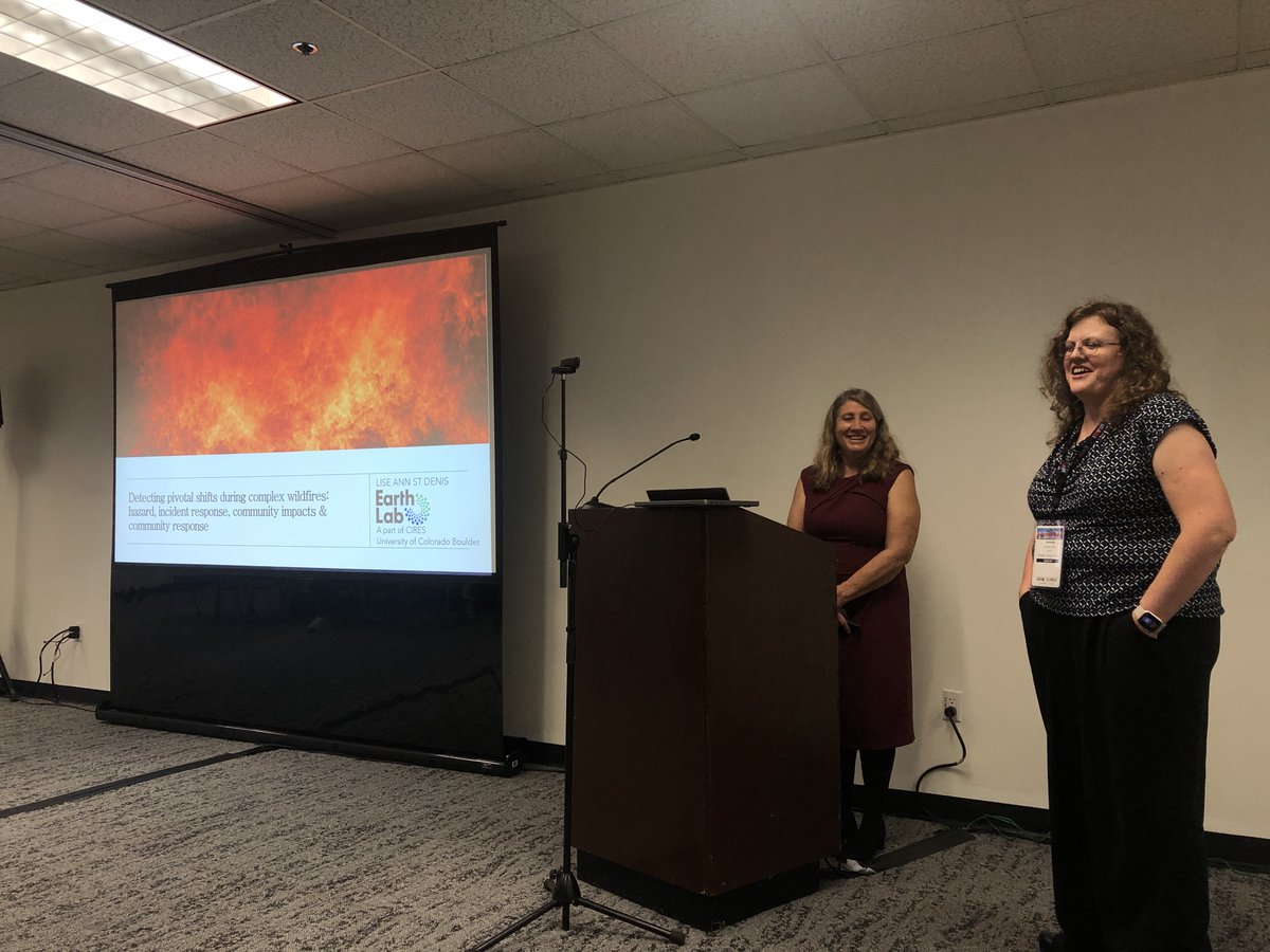 Tetreault_NLP's tweet photo. Lise Ann St. Denis is our second speaker at the @FuturED2024 workshop.  She's speaking now on "Detecting pivotal shifts during complex wildfires: hazards, incident response, community impacts and community response"

#EMNLP2024 #NLProc #crisisresponse #eventdetection #FuturED https://t.co/WvQkpvbv3i