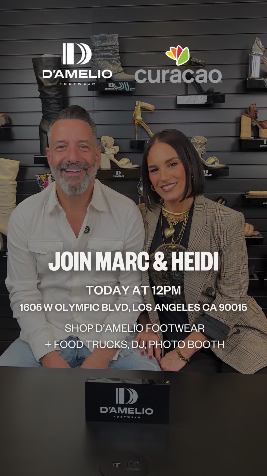 D’Amelio Footwear (@dameliofootwear) on Twitter photo Calling LOS ANGELES! Come stop by today for a free entry experience with Curacao and special appearances by <a href="/marcdamelio/">Marc D'Amelio</a> <a href="/heididamelio/">heididamelio</a>. Calling LOS ANGELES! Come stop by today for a free entry experience with Curacao and special appearances by <a href="/marcdamelio/">Marc D'Amelio</a> <a href="/heididamelio/">heididamelio</a>.