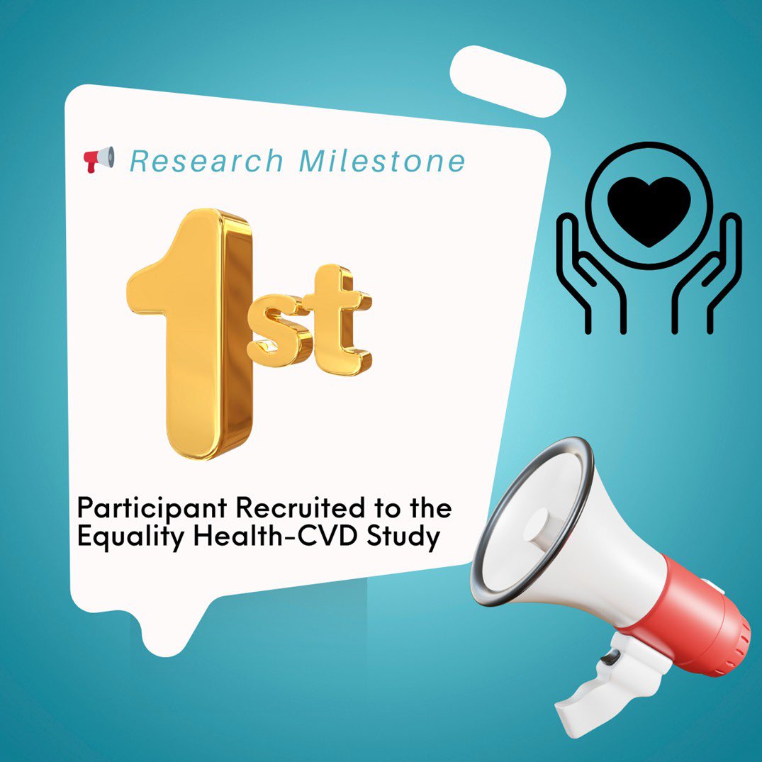 Anna Pennington (@annpennyap) on Twitter photo The Equality Health-CVD Study has successfully recruited its first participant! 🥇
This marks an important step forward in our research to assess the feasibility and acceptability of the Equality Health- CVD study.
<a href="/ABUHB_Research/">ABUHB R&D Department</a> <a href="/AneurinBevanUHB/">Aneurin Bevan University Health Board</a> The Equality Health-CVD Study has successfully recruited its first participant! 🥇
This marks an important step forward in our research to assess the feasibility and acceptability of the Equality Health- CVD study.
<a href="/ABUHB_Research/">ABUHB R&D Department</a> <a href="/AneurinBevanUHB/">Aneurin Bevan University Health Board</a>