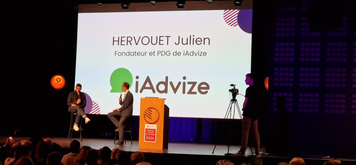 Une Masterclass avec Julien Hervouet, ancien MMI (SRC à l'époque). <a href="/iadvize/">iAdvize</a> <a href="/iutlaval/">IUT DE LAVAL</a>