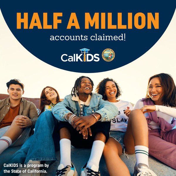 Asm Phil Ting (@asmphilting) on Twitter photo 500K <a href="/CalKIDS/">sherry stewart</a> accounts have been claimed! That’s $230M+ in free money for college or career training for CA’s children! Every child born in CA on or after 7/1/22 is eligible & 60% of all CA public school students claimed their acct. Visit CalKIDS.org to do so. 500K <a href="/CalKIDS/">sherry stewart</a> accounts have been claimed! That’s $230M+ in free money for college or career training for CA’s children! Every child born in CA on or after 7/1/22 is eligible & 60% of all CA public school students claimed their acct. Visit CalKIDS.org to do so.