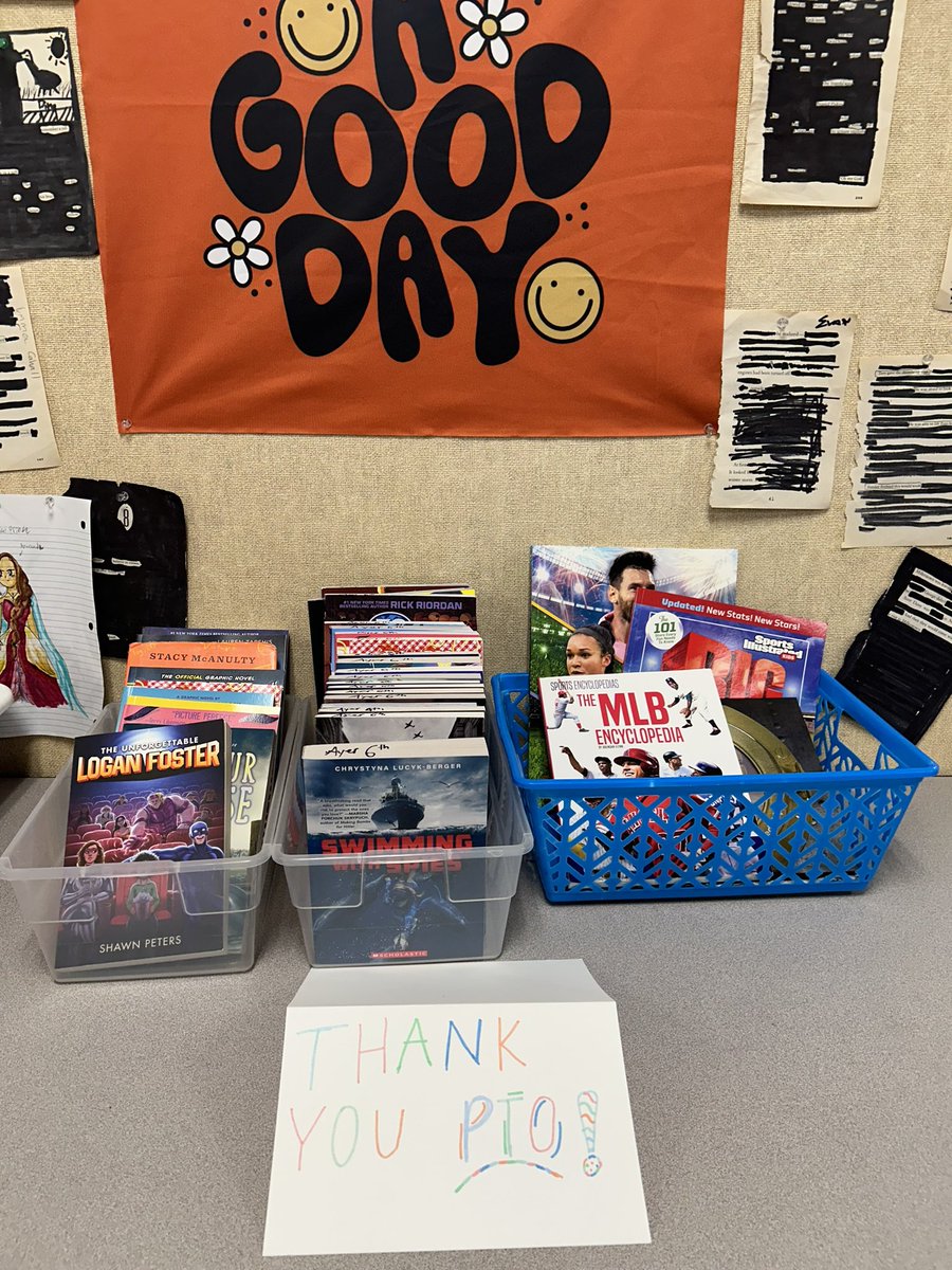 Thank you <a href="/Ayerpto/">Ayer Elementary PTO</a> for giving us money to spend at the book fair! <a href="/hillayer6/">Hannah Hill</a> and I bought lots of new books for our 6th grade readers! <a href="/ayerelementary/">Ayer Elementary</a>