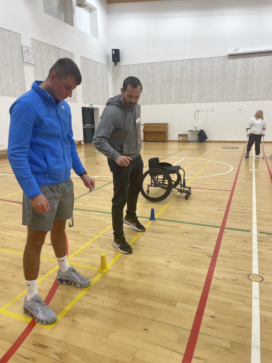 MrsMBeggPE's tweet photo. @SDS_sport @Greenbraeschool @stmacharpe An inspiring in service day from Heather &amp; Josef at Scottish Disability Sport. Lots of creative ideas shared #teamwork https://t.co/er2BBdpQsw