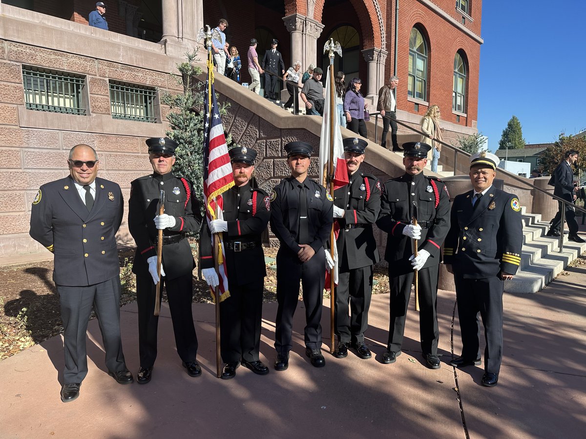 We would like to extend a warm welcome to our newest Probationary FF Trainee Fernando Cervantes pictured in between the flags. Special thanks our Milpitas Fire Honor Guard for the presentation of colors. His first day on duty was Tuesday November 12. Welcome aboard Fernando!