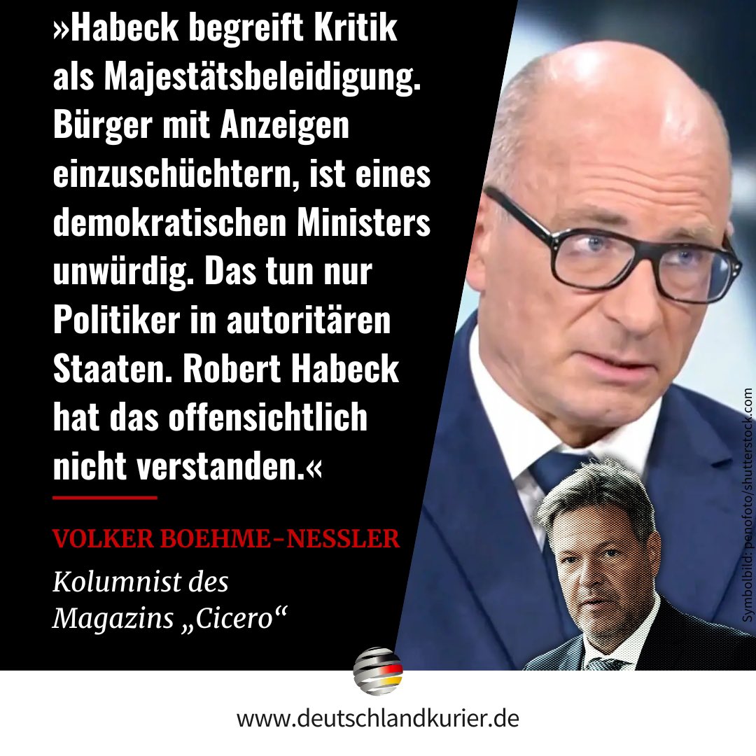 Deu_Kurier's tweet photo. #Klartext | #Habeck-#Schwachkopf-Skandal | @cicero_online 

Wie lautet IHRE Meinung dazu? https://t.co/A71plhcQLT