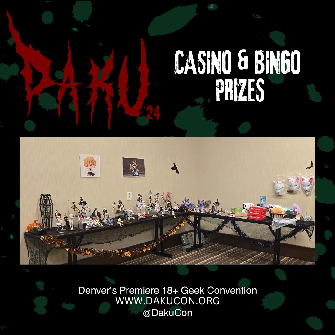 Be sure to visit our Casino &amp; Bingo for your chance at all sorts of prizes! 

Bingo is Saturday at 7-8
Casino is Friday &amp; Saturday 6p-2a, Sunday 12p-4p