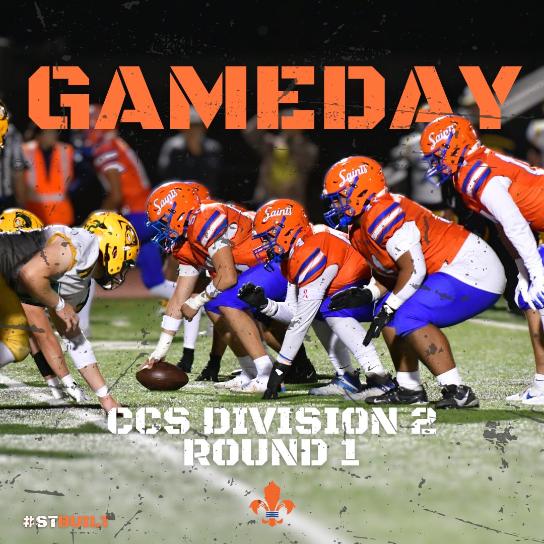 Santa Teresa Saints Football (@stbuiltfootball) on Twitter photo 🚨 8th Seed <a href="/STBUILTFootball/">Santa Teresa Saints Football</a> begins CCS Division II playoffs tonight against, 1 seed Wilcox Chargers.
@strapsathletics @knowsmunoz @coach_bhatti
@coachlp @coachpapin <a href="/GetSportsFocus/">GetSportsFocus</a>
📍Adrian Wilcox High School
⏰ 7:00 PM
🎟️ gofan.co/event/2232417?… 🚨 8th Seed <a href="/STBUILTFootball/">Santa Teresa Saints Football</a> begins CCS Division II playoffs tonight against, 1 seed Wilcox Chargers.
@strapsathletics @knowsmunoz @coach_bhatti
@coachlp @coachpapin <a href="/GetSportsFocus/">GetSportsFocus</a>
📍Adrian Wilcox High School
⏰ 7:00 PM
🎟️ gofan.co/event/2232417?…