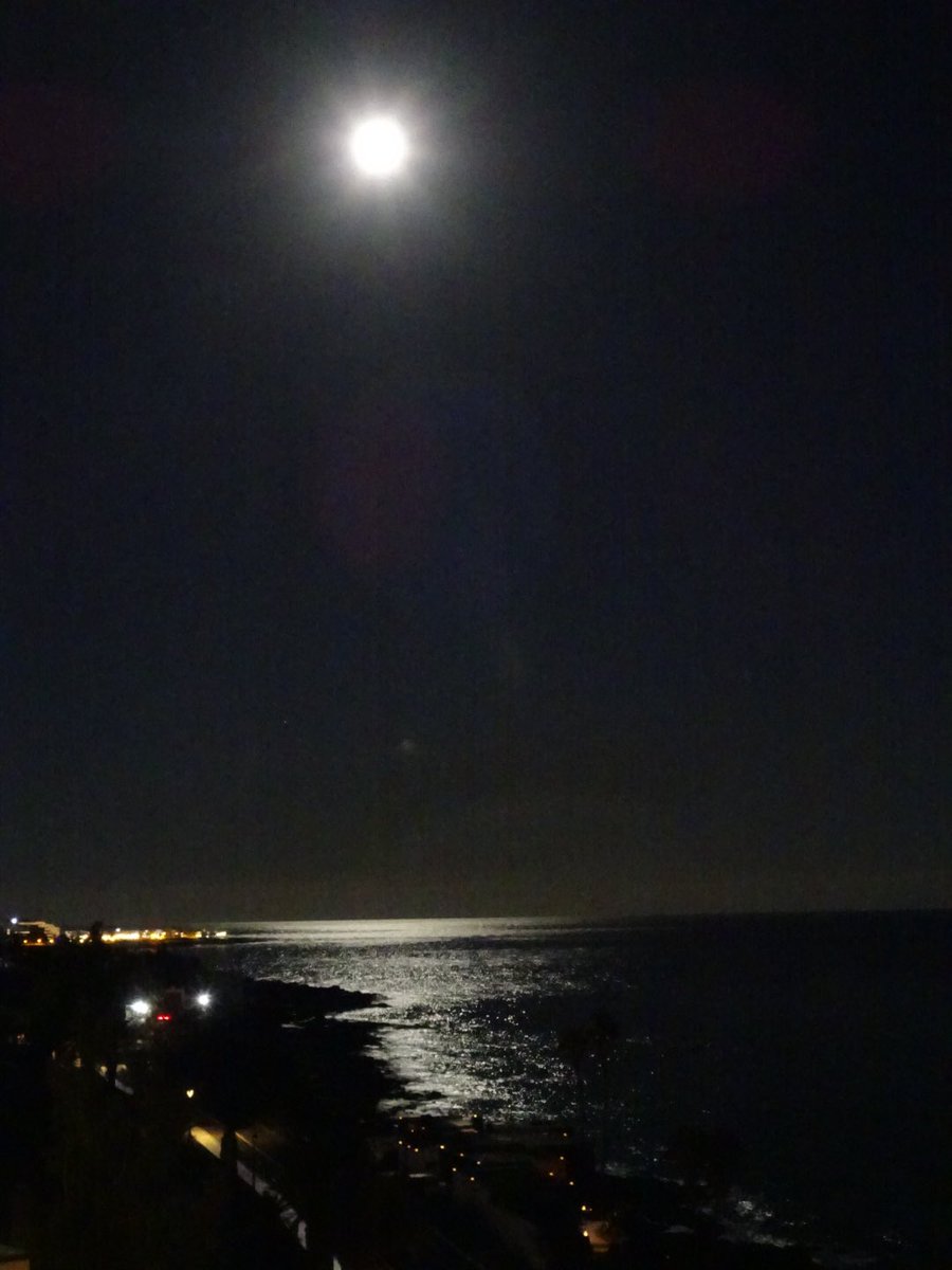 Bright moonlit night on #Lanzarote