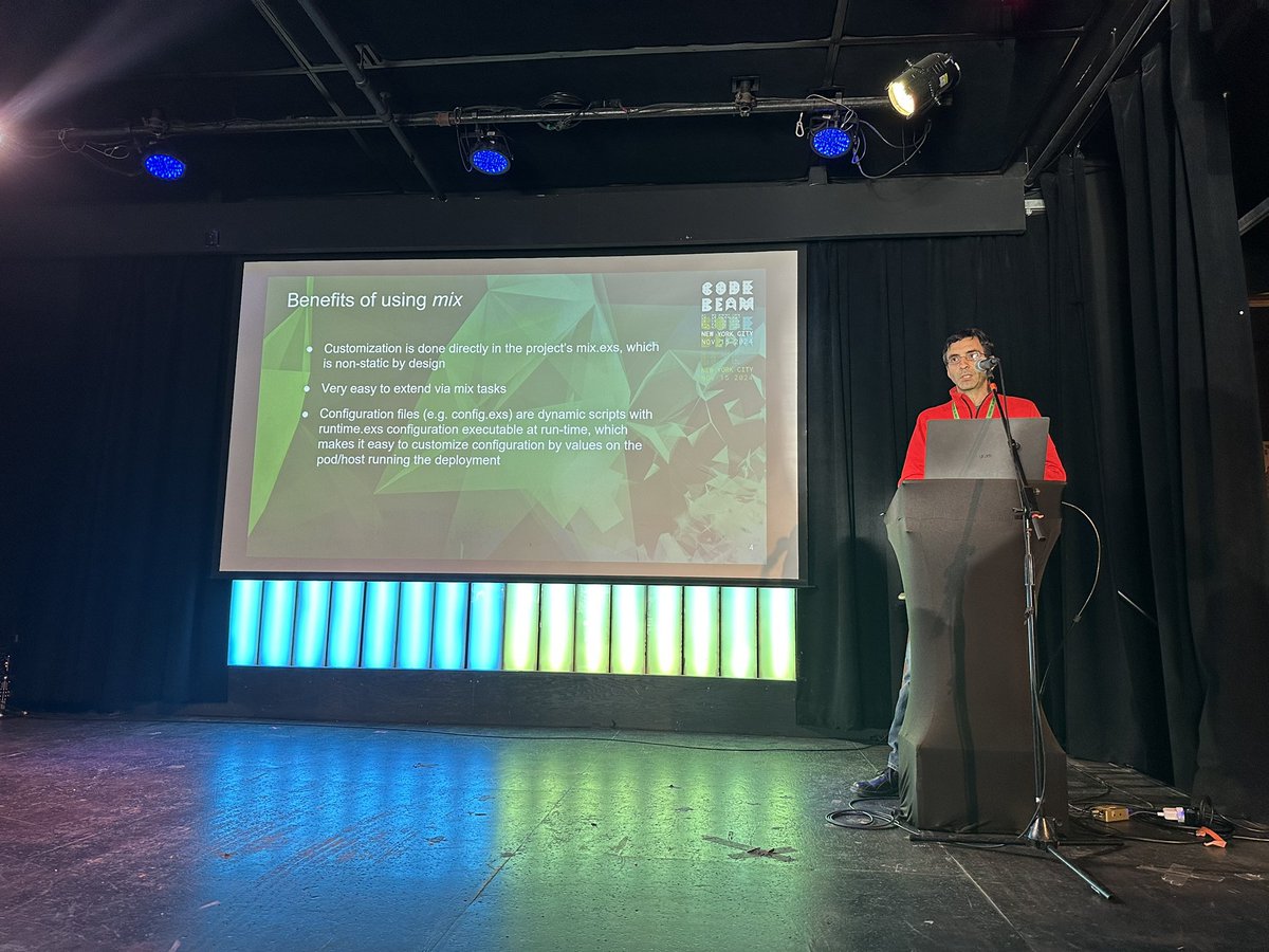 Dave Lucia (@davydog187) on Twitter photo Sergey Aleynikov of Flash Boys fame gives us a tour of migrating legacy Erlang projects to use <a href="/elixirlang/">The Elixir programming language</a> tooling
#CodeBEAM Sergey Aleynikov of Flash Boys fame gives us a tour of migrating legacy Erlang projects to use <a href="/elixirlang/">The Elixir programming language</a> tooling
#CodeBEAM