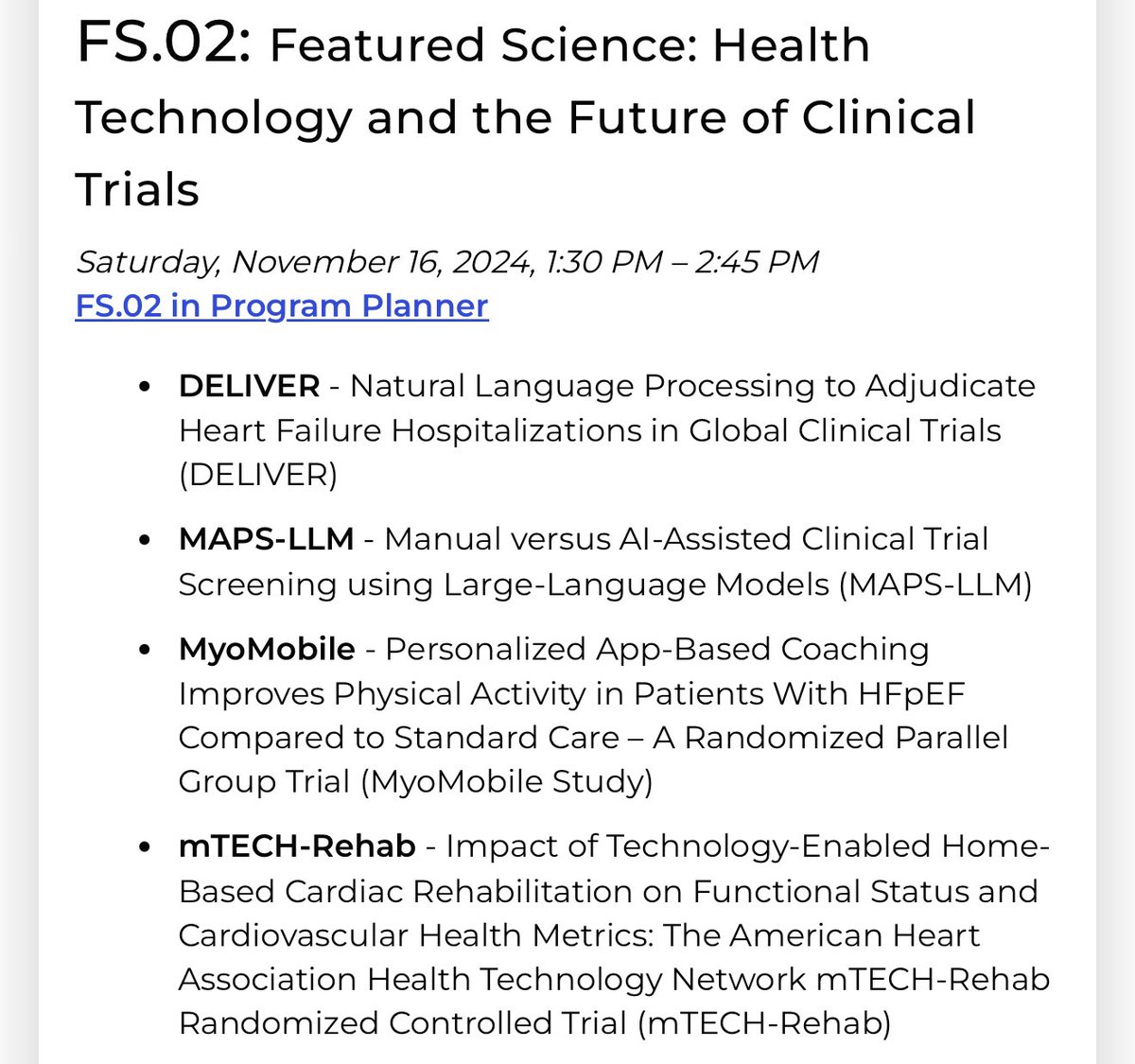 Ozan Unlu (@ozanunlumd) on Twitter photo Heading to Chicago for #AHA2024! Excited to present our MAPS-LLM trial as an #LBCT/#FS. Join us on Saturday for an exciting reveal of the results—we can’t wait to share!
<a href="/AJBloodMD/">AJ Blood, MD, MS</a> Heading to Chicago for #AHA2024! Excited to present our MAPS-LLM trial as an #LBCT/#FS. Join us on Saturday for an exciting reveal of the results—we can’t wait to share!
<a href="/AJBloodMD/">AJ Blood, MD, MS</a>