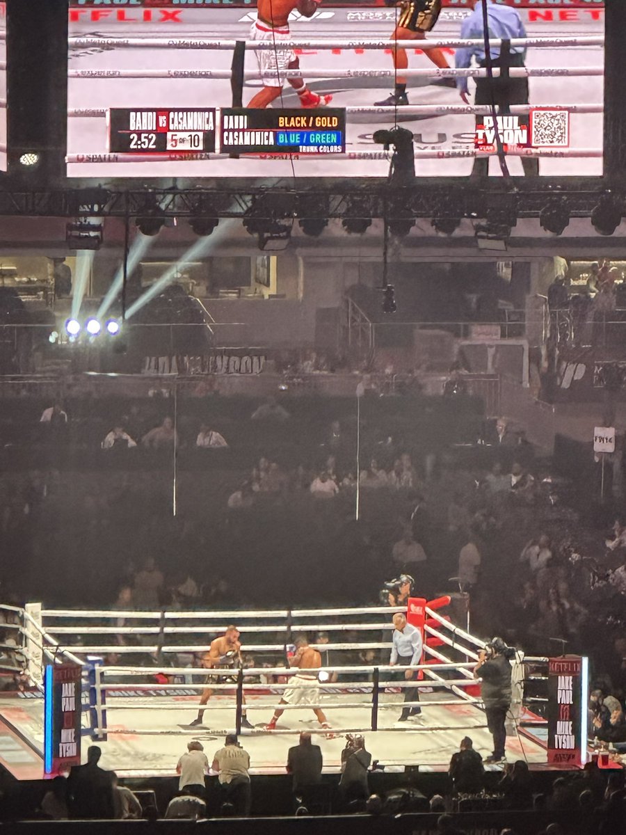 FaithandFootbal's tweet photo. 🚨 In Dallas, Texas, at the Mike Tyson fight dressed in a Donald Trump suit with the gold Trump sneakers on and hundreds of people are stopping me and taking pics and videos and showing nothing but love for Trump. I’ve done at least 6 interviews for social media platforms too. So many smiles and thumbs up. 👍🏽 

All races and ages too. 

It’s so encouraging to see this. 

America is back baby 🇺🇸!!!! 

@charliekirk11 @alx @bennyjohnson @RyanAFournier @libsoftiktok @dom_lucre @DineshDSouza @glennbeck @jvtentertains @alexstein99 @CALI4AZ @Cramy_OG 

#TysonPaul #Trump2024Vance