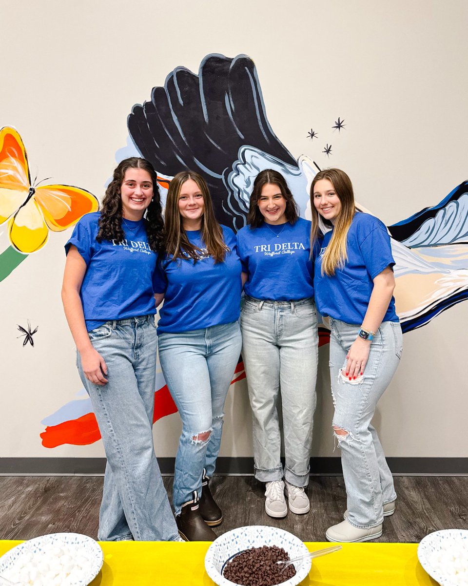 woffordcollege's tweet photo. Pouring syrup and spreading hope! 🥞
The sisters of Tri Delta hosted their annual Delta House of Pancakes. All proceeds went to St. Jude Children’s Hospital to support childhood cancer education, awareness, treatments and the search for a cure. #tridelta #woffordcollege https://t.co/89ZwCD1L4H