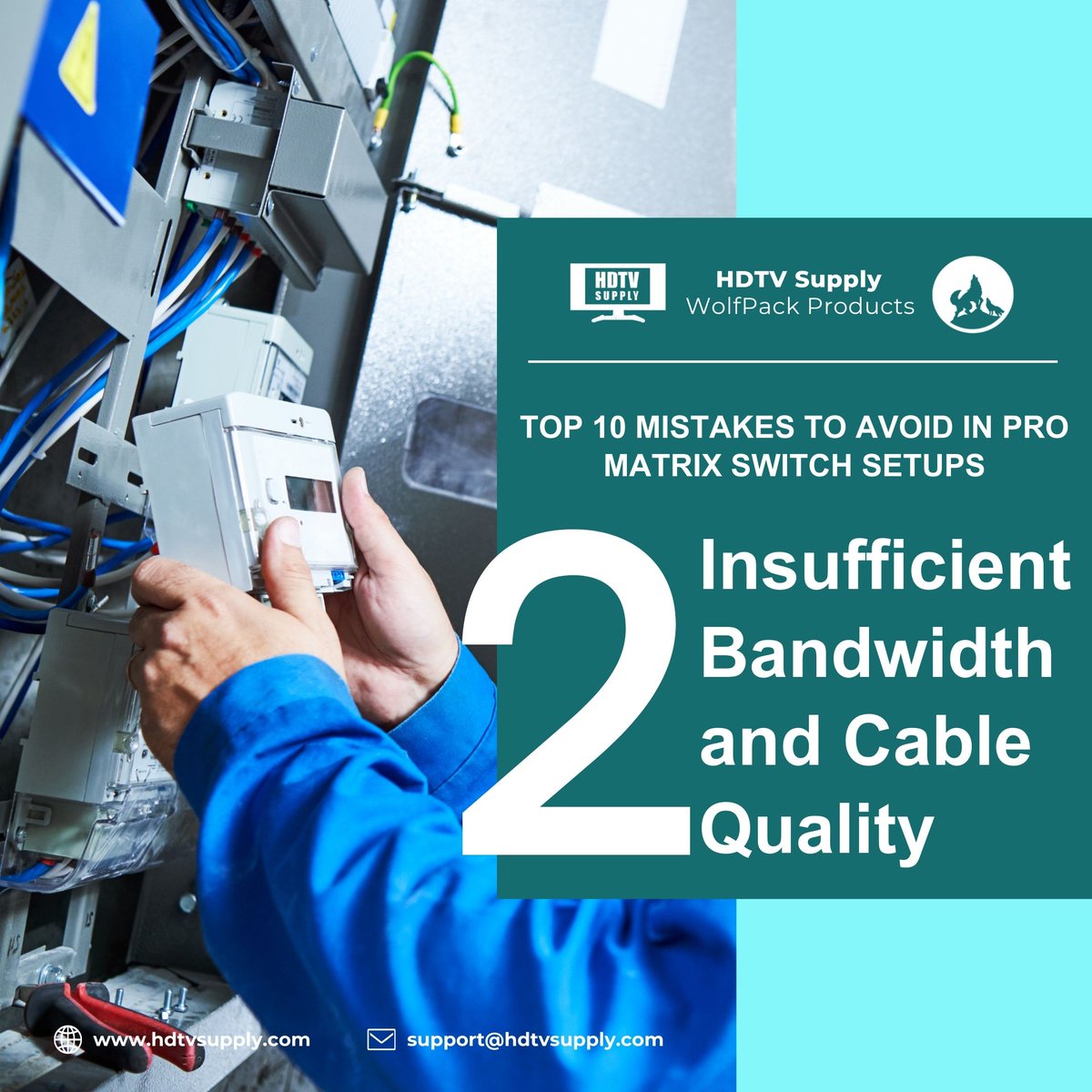 HDTVSupply's tweet image. Use certified high-speed HDMI cables or CAT cables rated for the distance required.

Precision in setup saves time and effort—get it right from the start.

#MatrixSwitchSetup #ProAVSolutions #WolfPack #HDTVSupply #AVTechnology