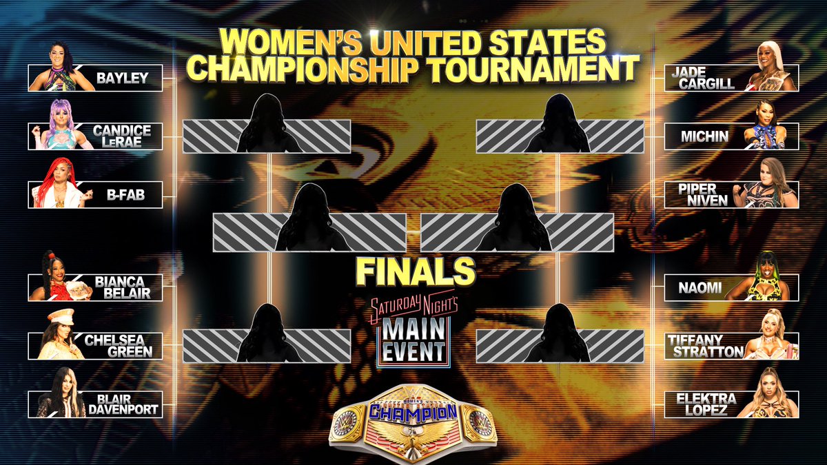 TripleH's tweet photo. The bracket is set. Who will step up, make history and become the first ever WWE Women’s United States Champion? https://t.co/PyHyB0HZpg