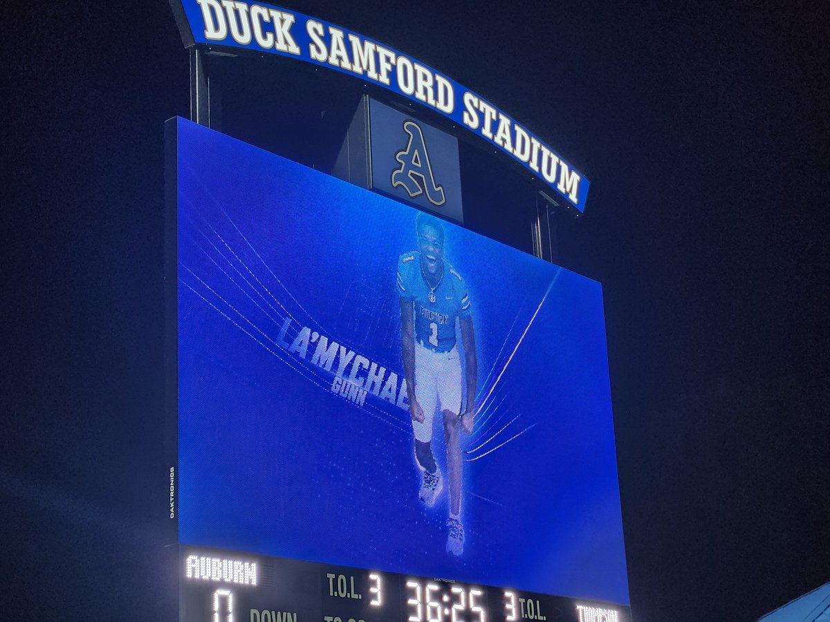 Stu McCann (@stu_mccann) on Twitter photo Playoff football at Duck Samford Stadium -- <a href="/AuburnHighFB/">Auburn High Football</a> hosts <a href="/WARRIORNATION20/">Thompson Football</a> in the 2nd Rd of the Class 7A playoffs. Highlights tonight <a href="/wvua23/">WVUA 23</a> at 10 <a href="/garyharris_wvua/">Gary L. Harris</a> <a href="/WVUA23Sports/">WVUA 23 Sports</a> Playoff football at Duck Samford Stadium -- <a href="/AuburnHighFB/">Auburn High Football</a> hosts <a href="/WARRIORNATION20/">Thompson Football</a> in the 2nd Rd of the Class 7A playoffs. Highlights tonight <a href="/wvua23/">WVUA 23</a> at 10 <a href="/garyharris_wvua/">Gary L. Harris</a> <a href="/WVUA23Sports/">WVUA 23 Sports</a>
