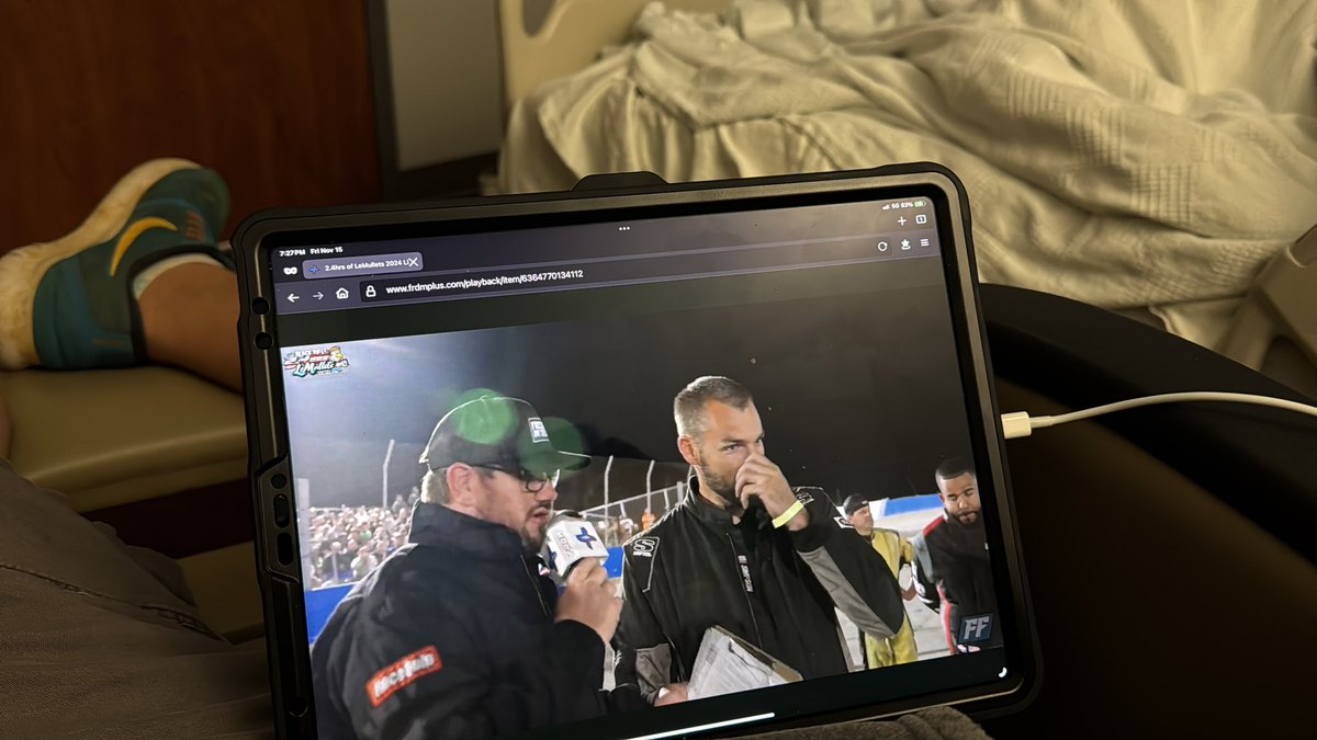 that_BC_guy20's tweet photo. In the hospital, but still catching the action from the freedom factory #freedomfactory #cleetusmcfarland #lemullets https://t.co/qhM1fTyasa