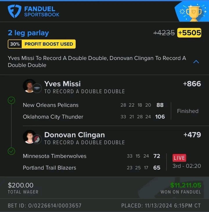 LIGHT DAY OF CS2 BUT THE DUBCLUB STILL CASHES OUT🔥🔥🔥

COME JOIN THE SQUAD CLICK THE LINK BELOW⬇️
t.me/+1P9sOD5cnnE4N…

#gamblingtwitter #sportsbetting #prizepicks #prizepicksnfl #prizepicksmlb #prizepicksnba #prizepickscfb #prizepickscsgo #sports