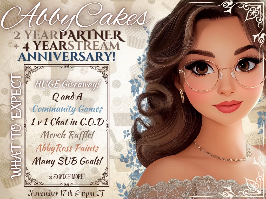 Don’t forget this Sunday the 17th we’re starting the Abbython!! There will also be giveaways 🫶🏻