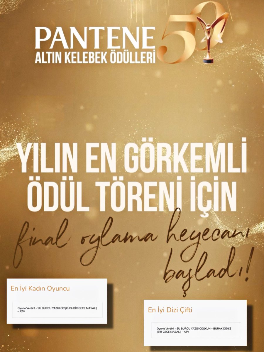 as_dor_'s tweet photo. Final oylama başladı ⭐️🤍

son tarih: 21 Kasım

👉🏻https://t.co/65BUXnUpPh👈🏻

#SuBurcuYazgıCoşkun #birgecemasalı https://t.co/BsUF4QptUj