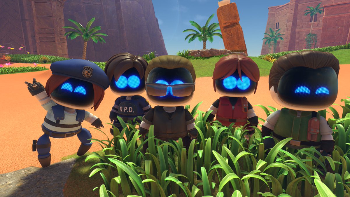 RE_Games's tweet photo. The globot saturation is complete.

Thanks for bringing the gang together, @TeamAsobi! https://t.co/v3KUiDZ4R9