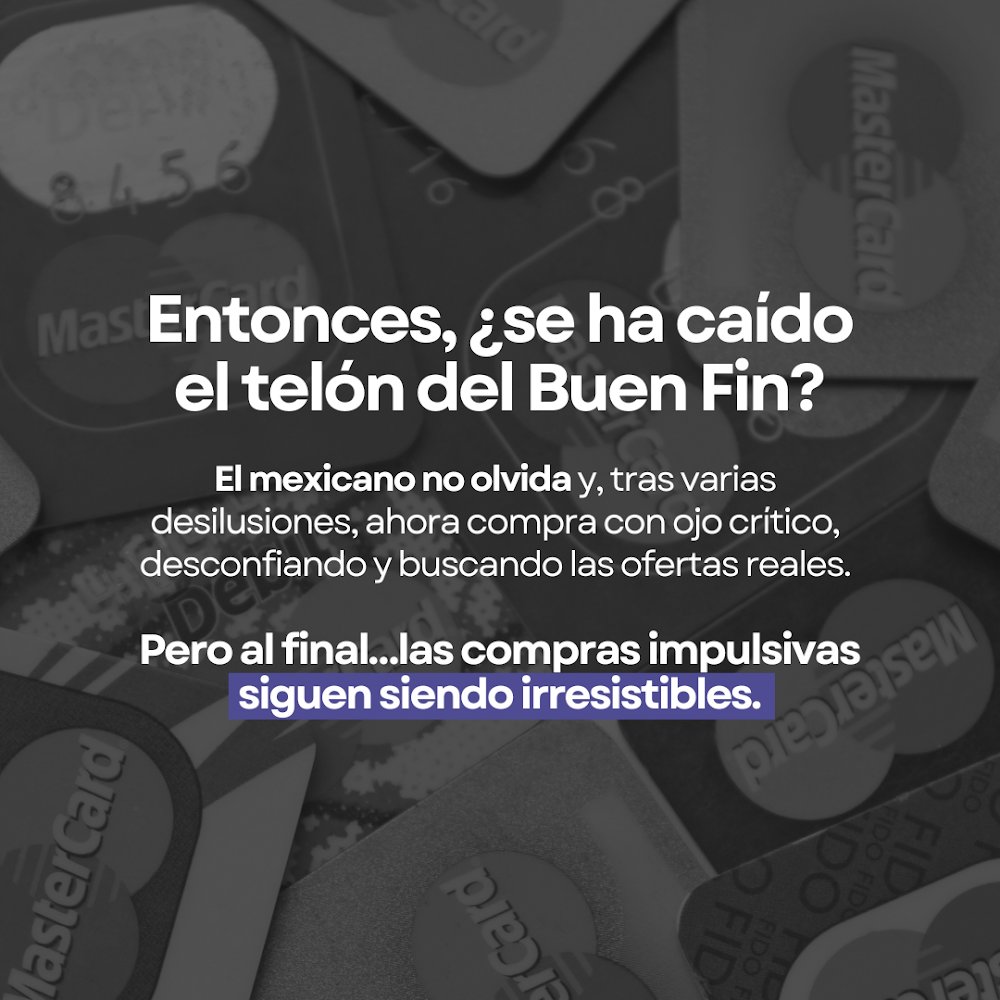 El Buen Fin es visto por muchos como una oportunidad para aprovechar descuentos y hacer compras inteligentes, pero también hay quienes sienten que las ofertas no siempre son tan atractivas como las pintan.

Este año, ¿cómo planeas aprovechar el Buen Fin?