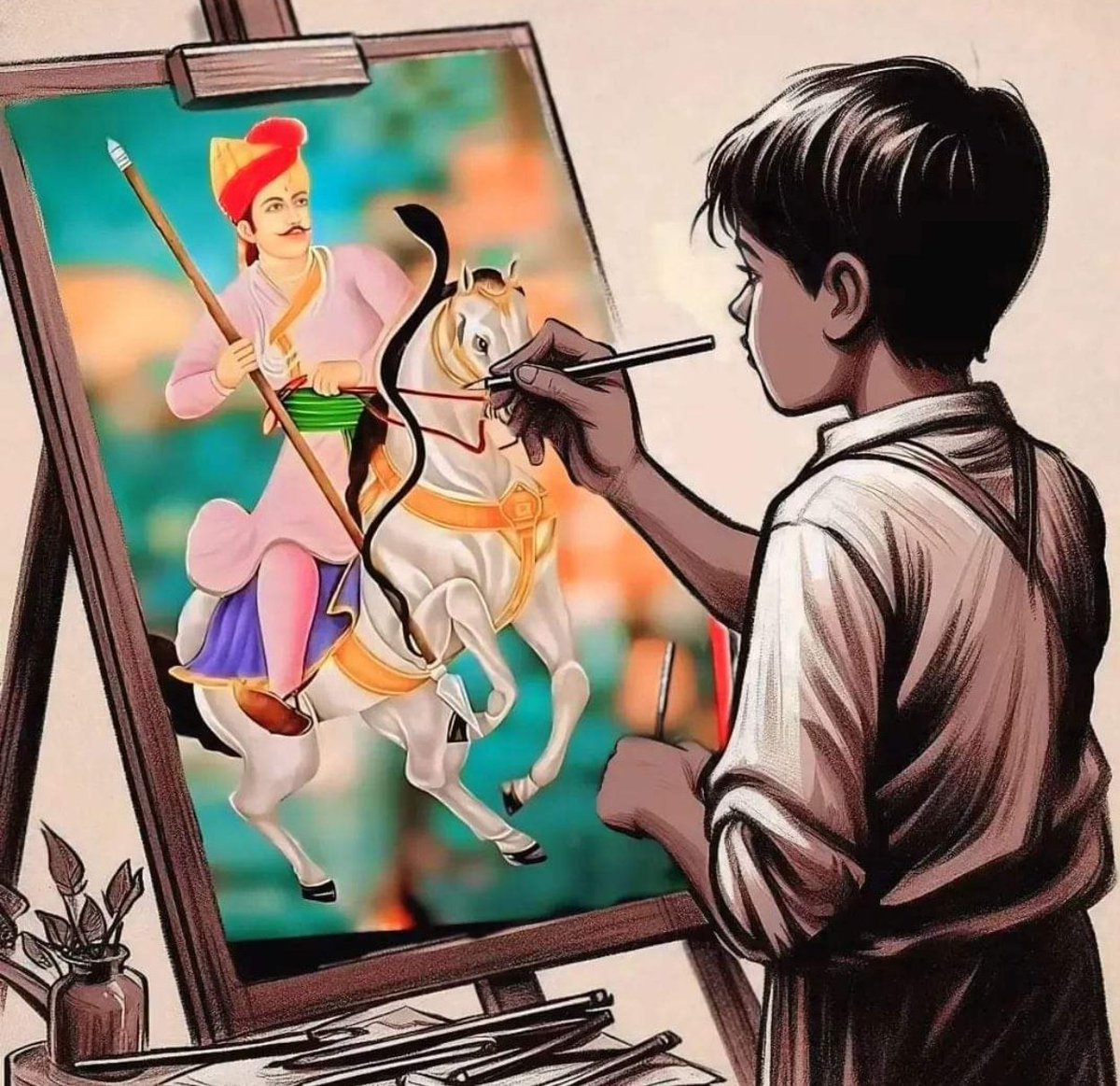 आज के दिन की शुरुआत वीर तेजाजी महाराज के जयकारे के साथ

जय बोलो वीर तेजाजी महाराज की जय

किसानों के आराध्य, लीलण के असवार वीर तेजाजी महाराज आप सभी भक्तों पर कृपा दृष्टि बनाए रखना ।