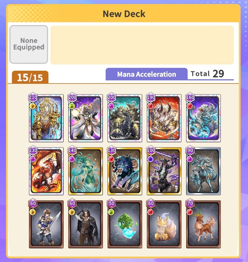 Choosing a deck with low cost and high mana acceleration will give you advantage to the game
<a href="/CommunityW_EN/">Community Wars 【Official】</a>
#コミュウォ力こそ正義
#コミュウォステージクリア 
#コミュウォ