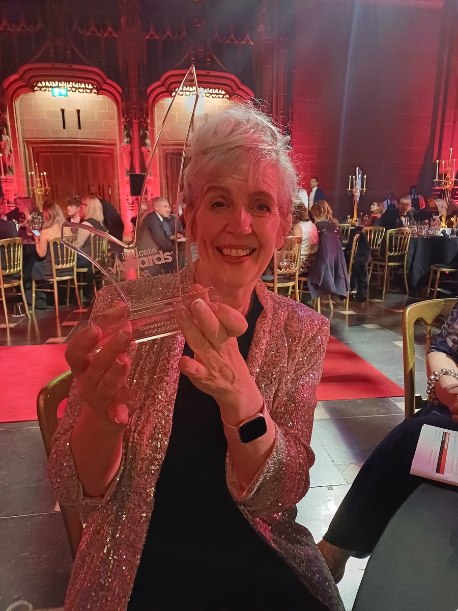 AshKnotty's tweet image. Our wonderful Mrs Sweeney, Head of Deaf Resouce Base at Knotty Ash Primary has won Teacher of the Year! Nominated by parents and very well deserved, we're all so proud of her! 
@EducateAwards
@LLTNetwork