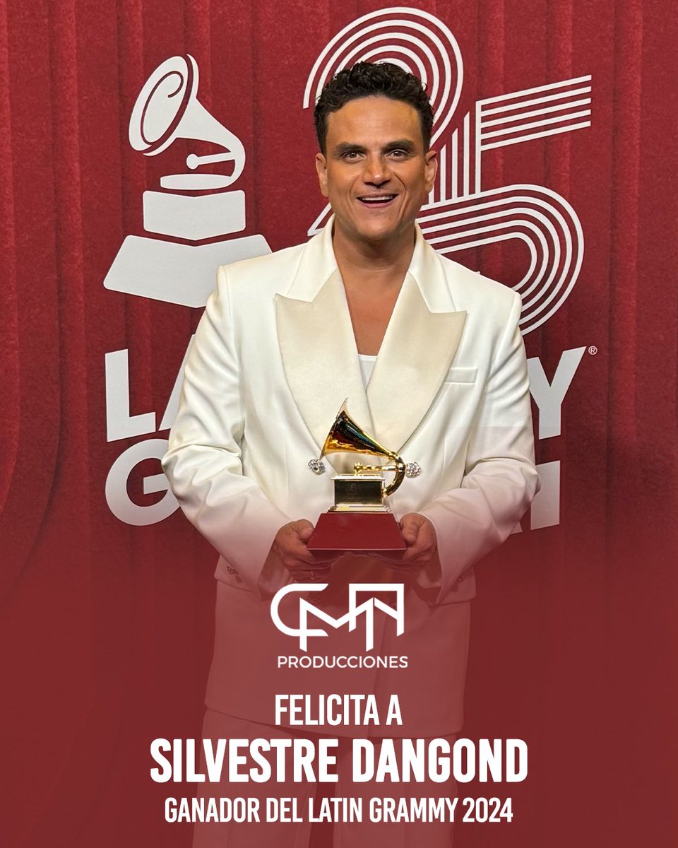 cmaproduccionco's tweet photo. CMA Producciones felicita con orgullo a @SilvestreFDC , ganador del Latin Grammy a Mejor Álbum Cumbia/Vallenato por su éxito ‘TA MALO’. 🔴💿

Hoy, celebramos no solo su talento, sino también su legado, al ser homenajeado en la 47º versión del Festival Nacional de Compositores. https://t.co/jtIZfmxZwZ