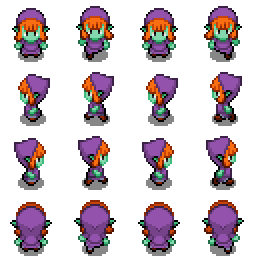 WerebearDev's tweet photo. Made a little witch. Starting to wonder if I like Halloween #indiedev #pixelart https://t.co/8QaVZTmMKH