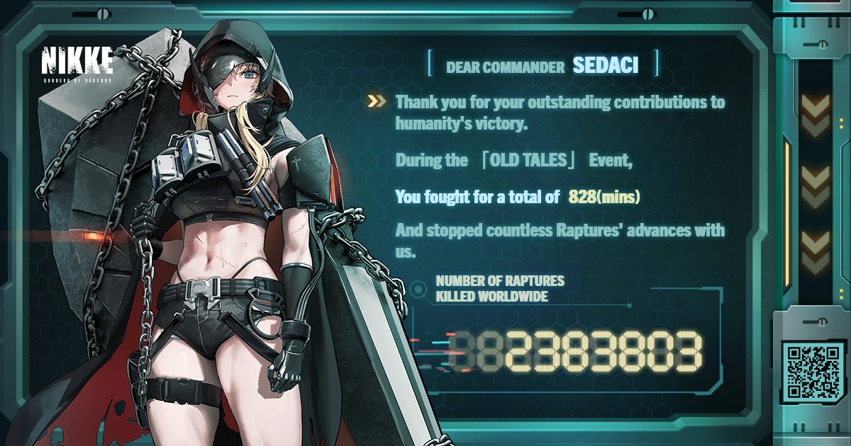 ChadVictor's tweet photo. #NIKKERaptureCounter
Let's join the battle together, and rewrite the fairytale!

#NIKKE #GoddessOfVictory #GoddessOfVictoryNIKKE  https://t.co/215AnCEZKH https://t.co/AAD9tzLZFl