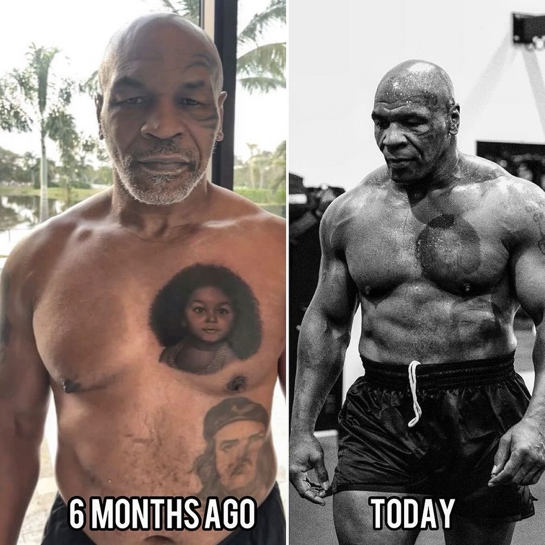 Mike Tyson’s 6 month transformation in preparation for his fight against Jake Paul