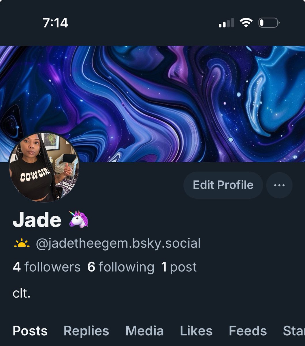 JadeTheeGem's tweet photo. Trying out bluesky , I’m sick of Twitter 👋🏾 https://t.co/K5OaIhH2BG