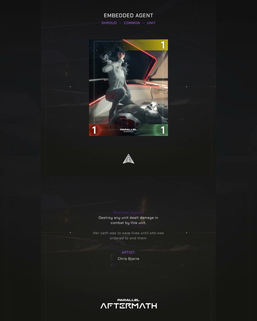 BrasilianKid10's tweet photo. DECEIVED - may all Marcolians be banished

@ParallelTCG Aftermath Reveal

‼️ New Shroud 1 drop ‼️
‼️ Evasive AND Shielded ‼️
‼️ Destroy any unit dealt damage in combat ‼️

Aftermath manifest LIVE
General pack drop 11/23
Playable 11/25

RT for a chance to win a FREE aftermath pack https://t.co/uWhf1hy3rI