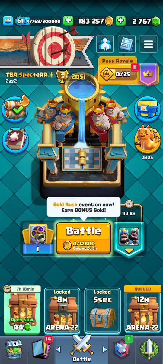 ManagerBA77's tweet image. 2k and top 1k 2v2 with @kosgon
 #ClashRoyale