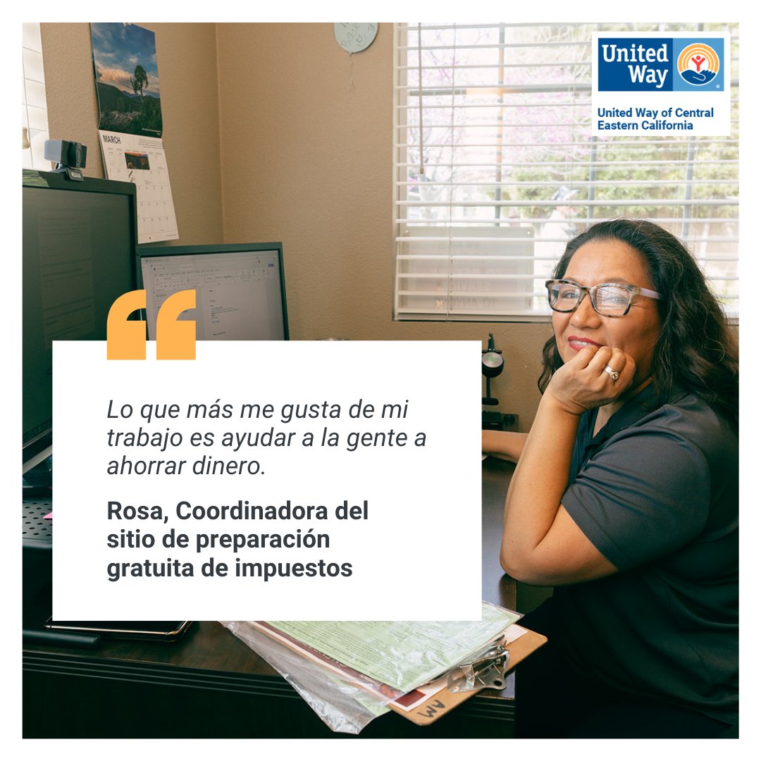 UnitedWayCEC's tweet photo. Spend next tax season helping your community by volunteering for VITA free tax prep. Visit https://t.co/lvCZeOz3ka to get started. #UWCEC #VITA #Volunteers #FreeTaxPrep #UnitedForGood https://t.co/3YwcfkdXNc