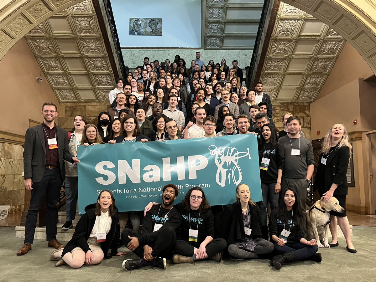 Medical and health professional students from across the country are in Chicago this weekend for #PNHP2024.

We’re organizing, organizing, organizing for #SinglePayer #MedicareForAll ✊