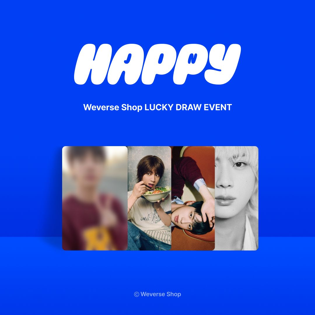 Jin (#BTS) [Happy] Weverse Shop LUCKY DRAW EVENT🍀 Participate in
