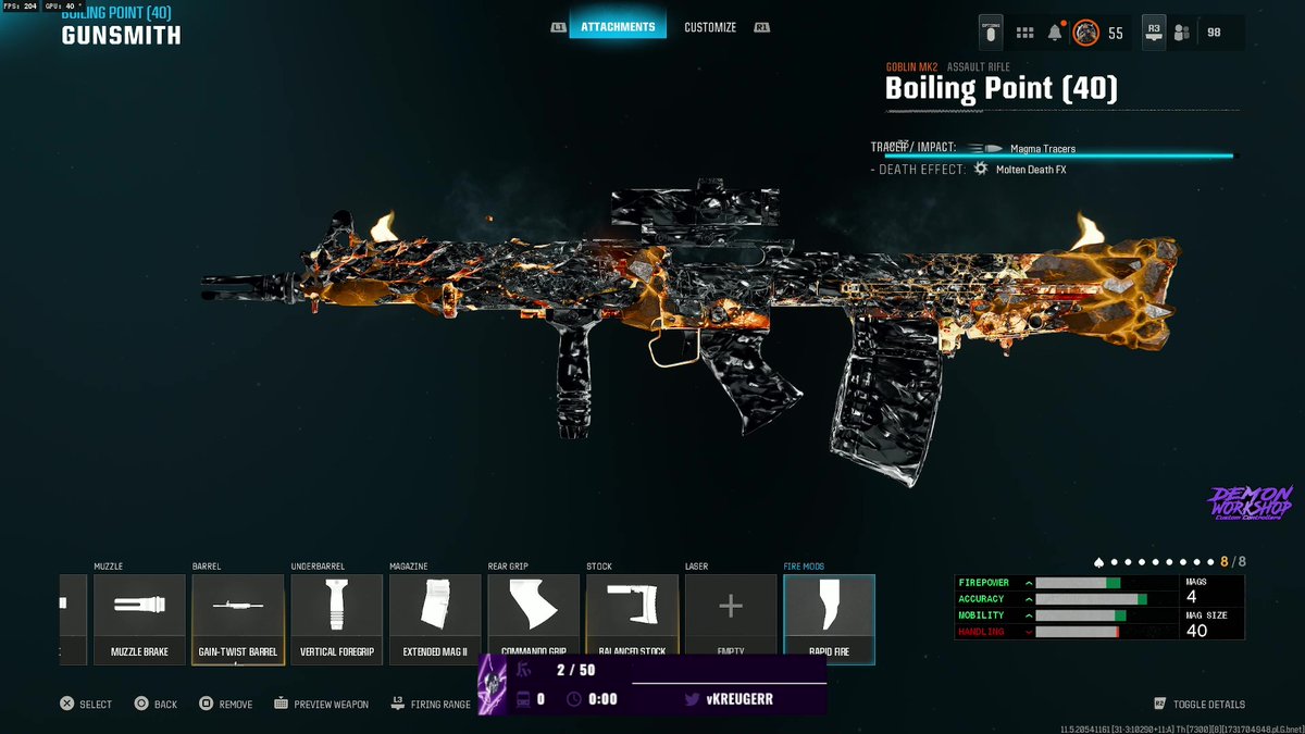 vKreugerr's tweet photo. The real Warzone 4 META, shoots faster than Verdansk DMR 👑 Gunfighter and 5 attachment builds ⬇️ #BlackOps6 #Warzone https://t.co/IPvphEuPxu