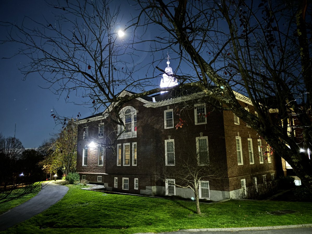 #BeaverMoon shining bright over Babson tonight 🦫🌕