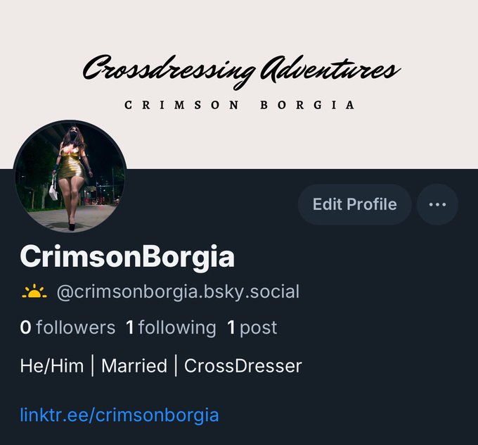 Watch CrimsonBorgia's leaked NSFW photo on TwXstars