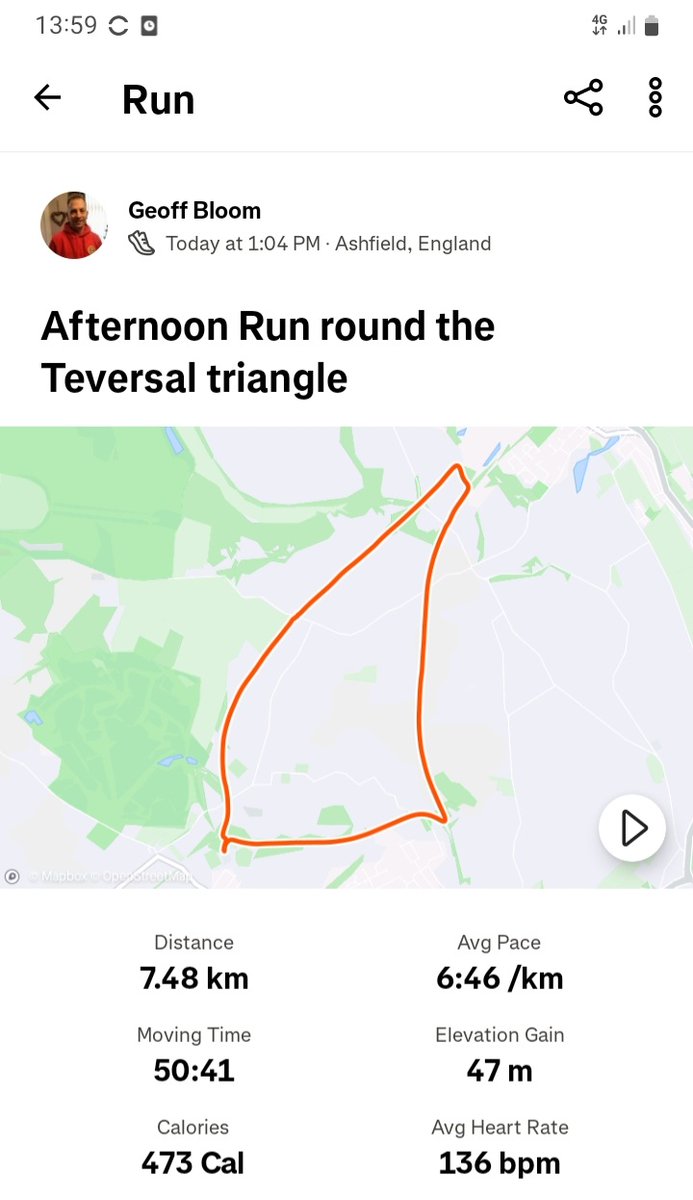 Broken_punk1005's tweet photo. Stretched my legs for their longest run in a while,  only 5miles or so but it'll do me #runningpunks considering the upper foot pain. Parkrun day tomorrow so chance for another 5k at Brierley Forest #littlewins #gettingthereslowly @UKRunChat @runningpunks https://t.co/0Aj9FfcUA4