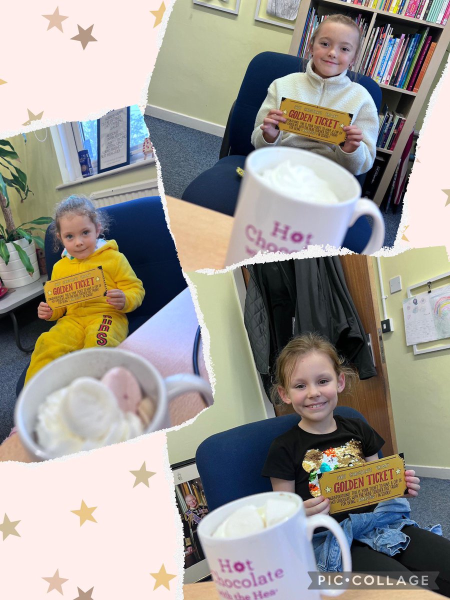 This weeks’ prize winning pupils have had an AMAZING week! We are so proud of their achievements ✨ Llongyfarchiadau! ✨ #goldenticket ☕️ #hotchocwiththehead #pupiloftheweek 💥 #cwlcymru 🏴󠁧󠁢󠁷󠁬󠁳󠁿