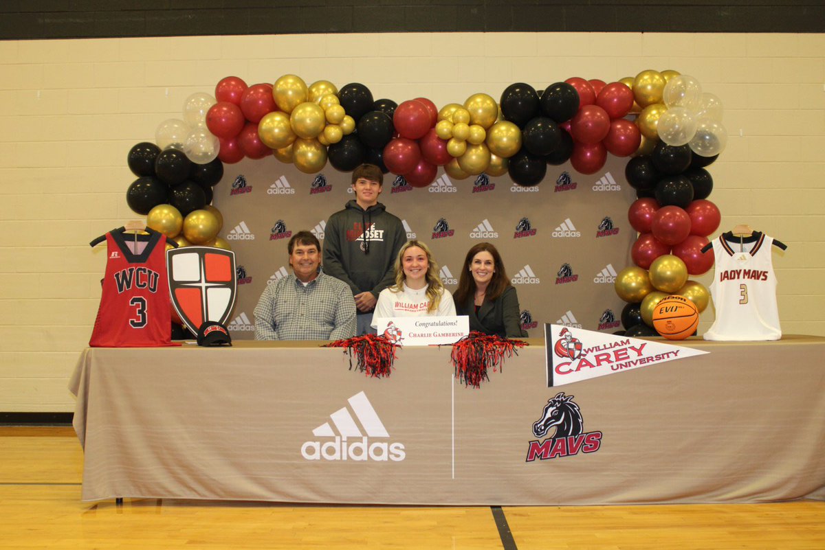 It’s official!! Germantown guard, Charlie Gamberine inks with William Carey!! Welcome to the family🔴⚫️
