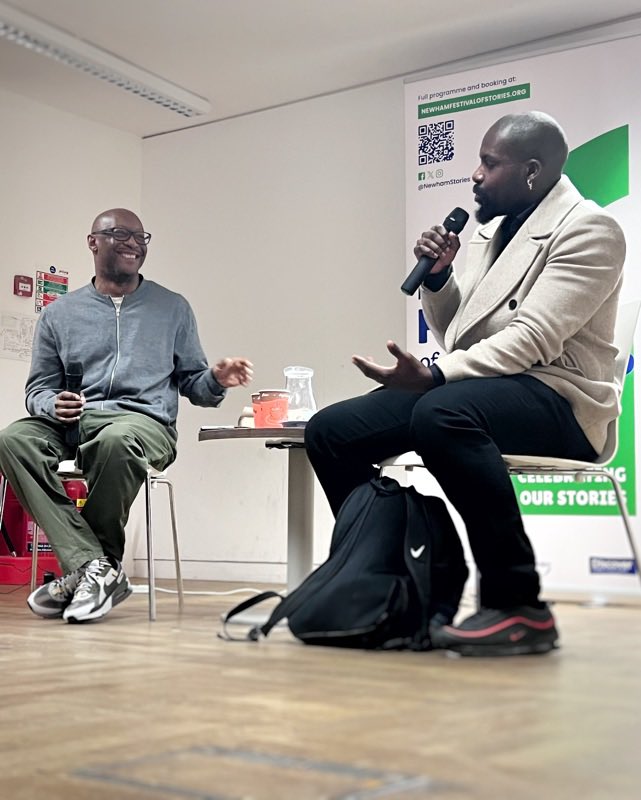 NewhamStories's tweet image. Unpacking what it means to be a Black working class author navigating the publishing world today.

A Friday night of laid back conversation with @courttianewland and @DerekVsOwusu.

@newhamlondon @NewhamLibraries @ace__london @discover_story @newhambookshop