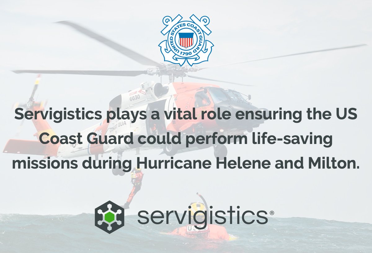 We are proud of the US Coast Guard's response saving lives following the recent hurricane's and are honored to improve its readiness with service supply chain optimization. ptc.co/hhPT50U8hJG #Servigistics #ServicePartsOptimization #OperationalExcellence #USCG